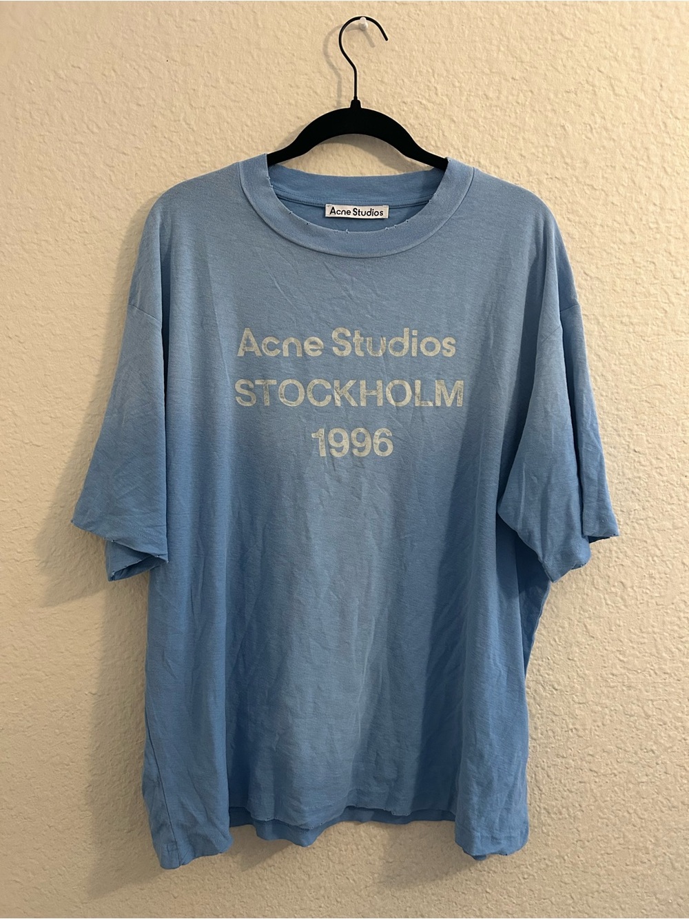 Acne Studios Light Blue 'Stockholm 1996' Graphic Tee